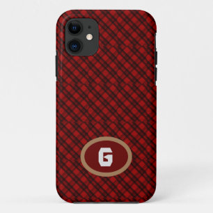 Modern Plaid Customize iPhone 11 Case