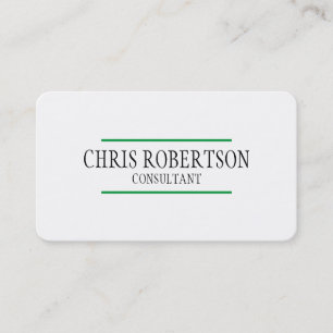 Modern Plain Attractive Two Sided Minimalist Business Card