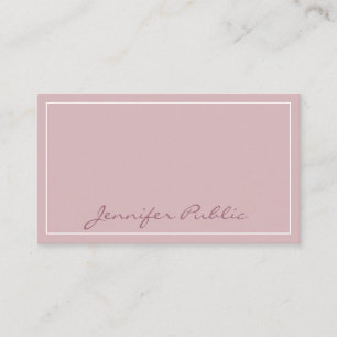 Modern Plain Classic Colours Professional Elegant Business Card