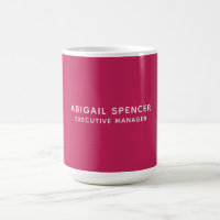 Modern Plain Classy Professional Rose Red