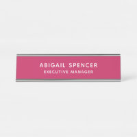 Modern Plain Classy Professional Rose Red