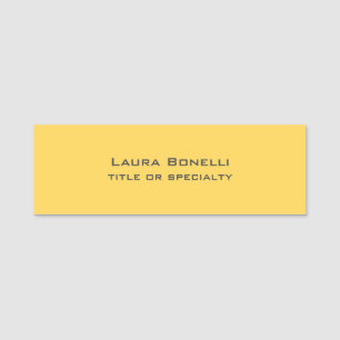 Modern Plain Custom Professional Name Position Name Tag
