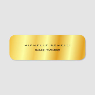 Modern Plain Custom Professional Name Position Tag