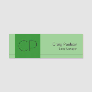 Modern Plain Custom Professional Name Position Tag