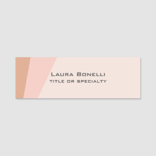 Modern Plain Custom Professional Name Position Tag