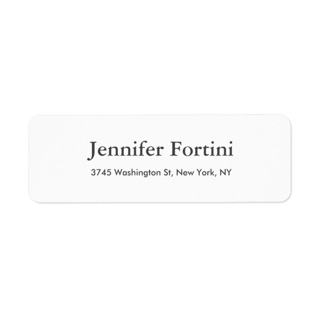 Modern Plain Elegant Minimalist Simple (Front)