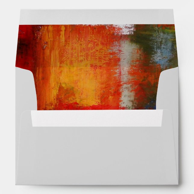 Modern Plain Elegant Professional Abstract Envelope (Back (Bottom))