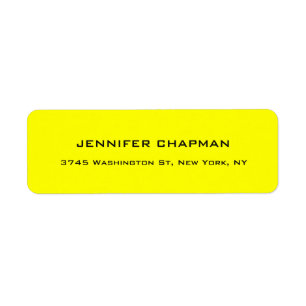 Modern Plain Elegant Professional Lemon Yellow