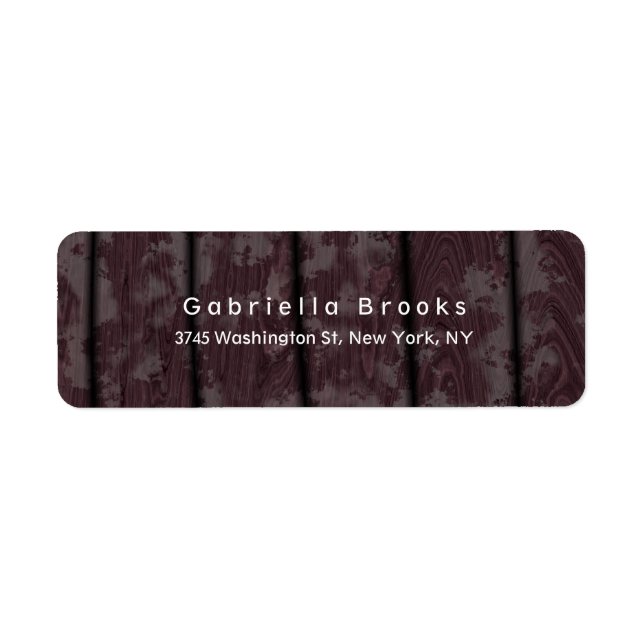 Modern Plain Elegant Unique Brown Wood (Front)