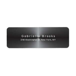 Modern Plain Elegant Unique Metallic Grey