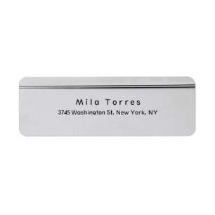 Modern Plain Elegant Unique Silver Grey