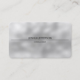 Modern Plain Grey Attractive Rounded Two Sided Business Card