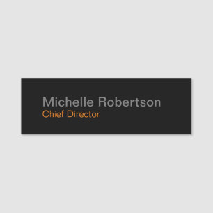 Modern Plain Minimalist Add Own Name Tag