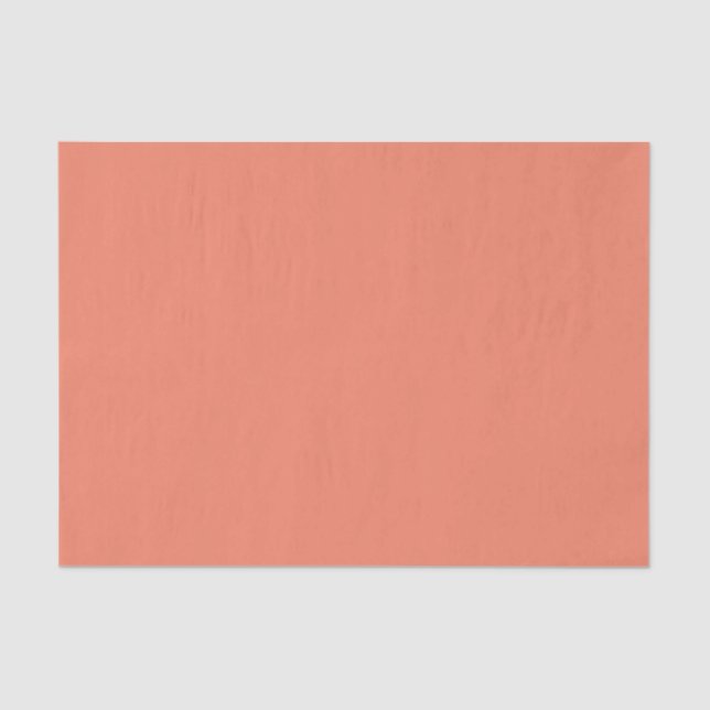 Modern Plain Salmon Colour Favour Tissue Paper (Front)