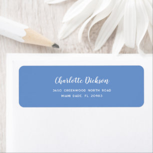 Modern Plain Script Business Return Address