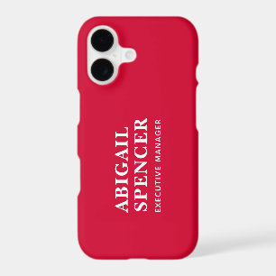 Modern Plain Simple Cherry Red Professional