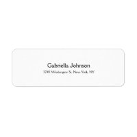 Modern Plain Stylish Professional Trendy White