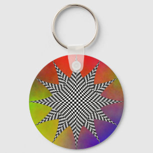 Modern Plasma by Kenneth Yoncich Keychain