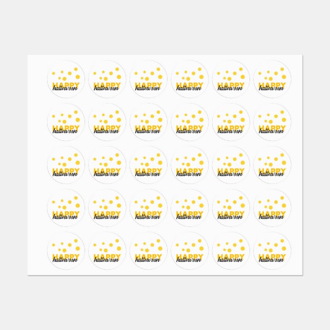 Modern, playful design of Happy Halloween (Sheet)