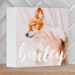 Modern Playful Simple Elegant Chic Pet Photo Binder<br><div class="desc">This simple and classic design is composed of serif typography and add a custom photo of your pet.</div>