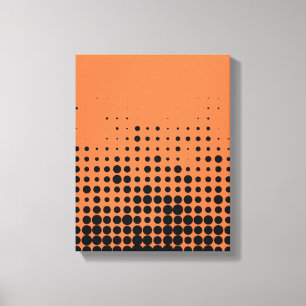 Modern, playful, urban geometric circle pattern canvas print