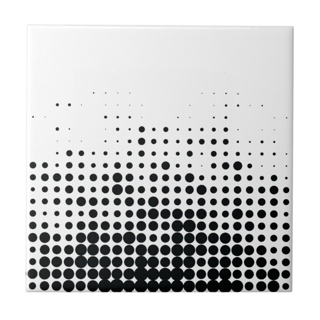 Modern, playful, urban geometric circle pattern tile (Front)