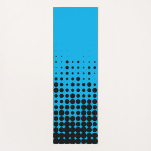 Modern, playful, urban geometric circle pattern yoga mat