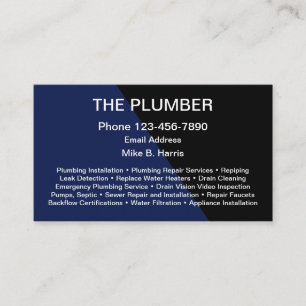 Modern Plumbing Business Profile Cards
