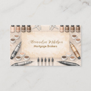 Modern PMU Beauty Professional Business Card