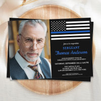 Modern Police Officer Custom Photo Retirement