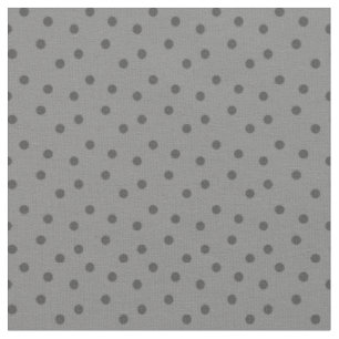 Modern Polka Dots 2 on Gray Fabric