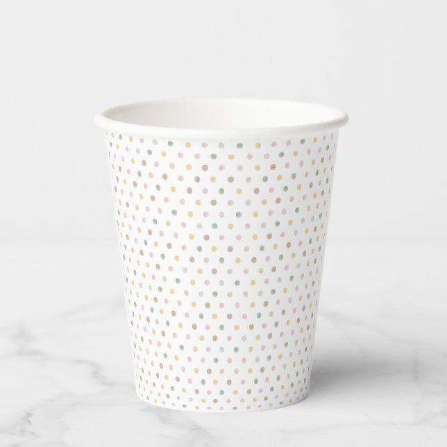 Modern Polkadot Paper Cups (Front)