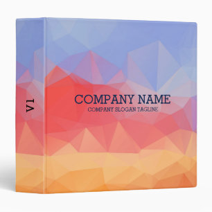 Modern Polygonal Geometric Design Binder