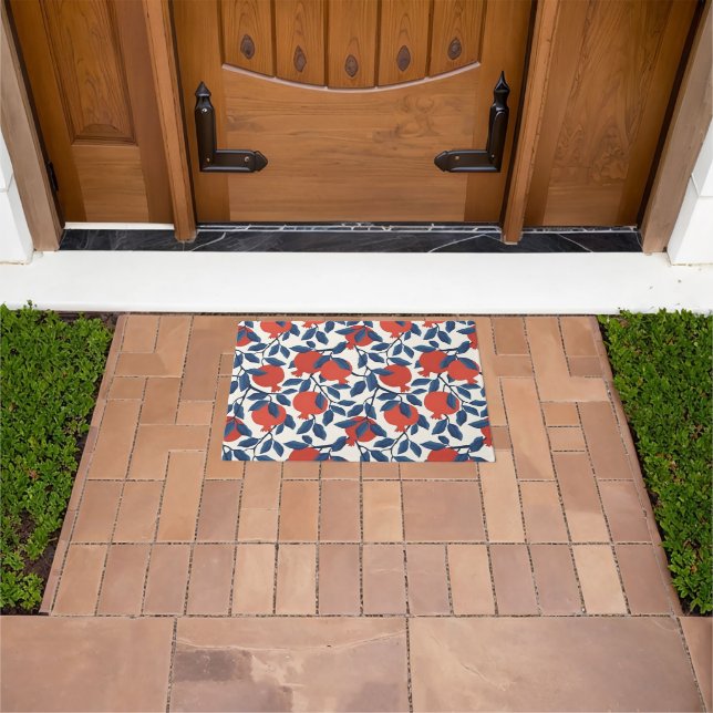 Modern pomegranate pattern doormat (Outdoor)
