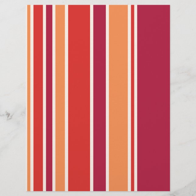 Modern Pomegranate Stripes (Front)