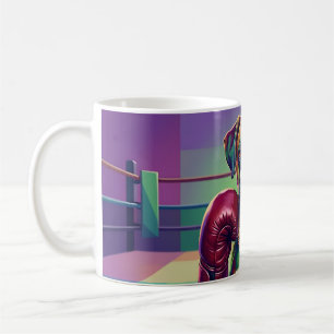 Modern Pop Art Boxer Dog Boxing Athlete Coffee Mug