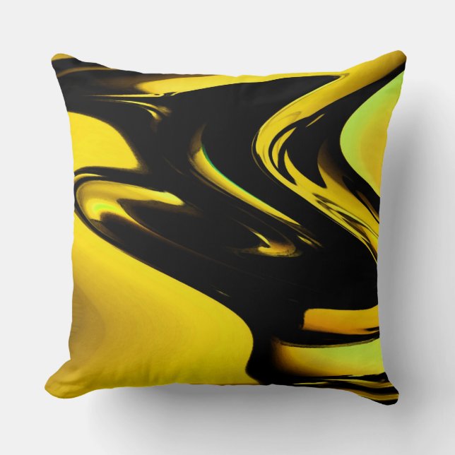 Modern Pop Art Throw Pillow (Front)