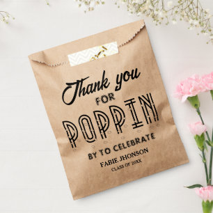 Modern Popcorn Bags for Graduation Favour Bag