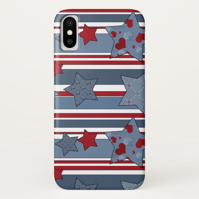 Modern, Popular, Patriotic Case-Mate iPhone Case (Back)