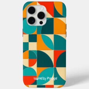 Modern Portuguese Azulejo Tile Pattern iPhone Case