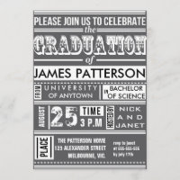 Modern poster graduation party