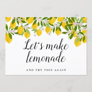 Modern Postponed Announcement  Greenery Lemons