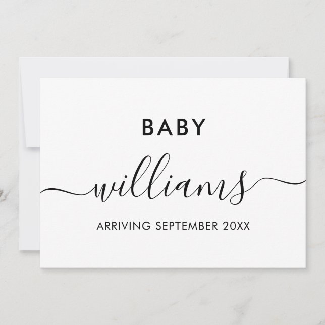 Modern Pregnancy Announcement (Front)