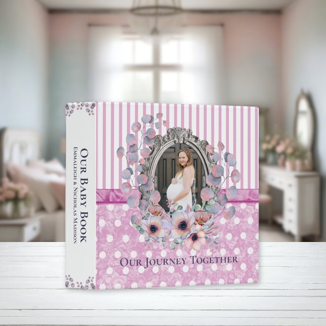 Modern Pregnancy Journal Scrapbook Album Pink Binder (Creator Uploaded)
