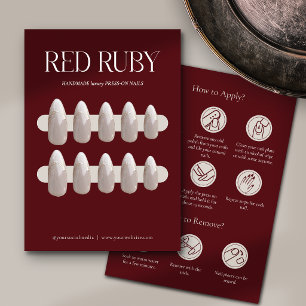 Modern Press On Nails Packaging Display Card