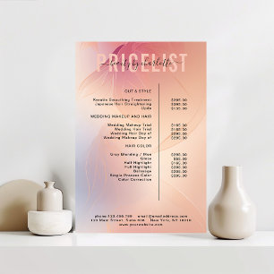 Modern, price list Poster