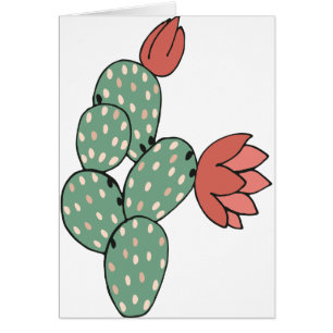 Modern Prickly Pear Cactus