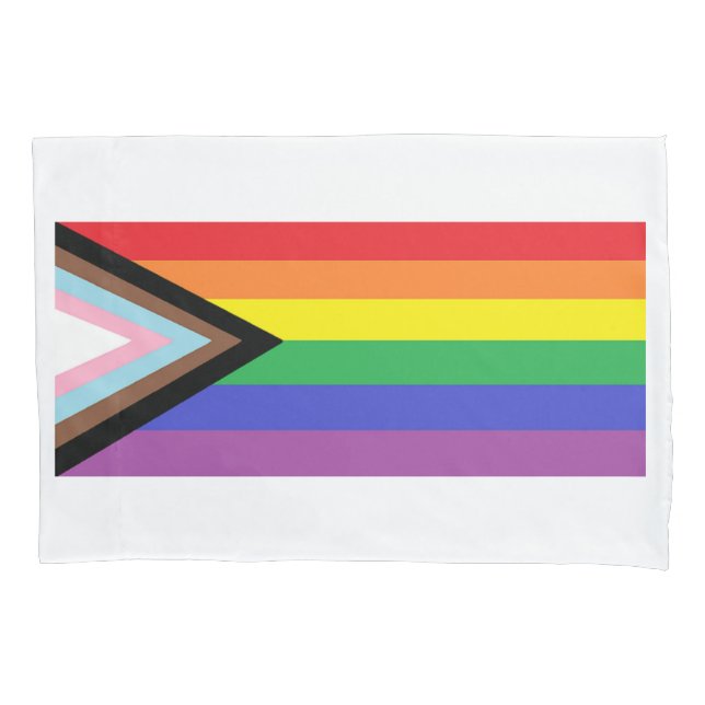 "Modern Pride Flag" Pillowcase (Front)