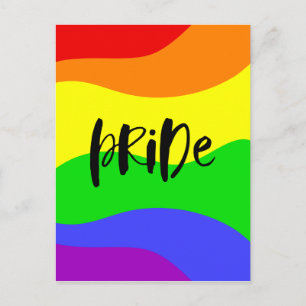 Modern Pride Rainbow Postcard