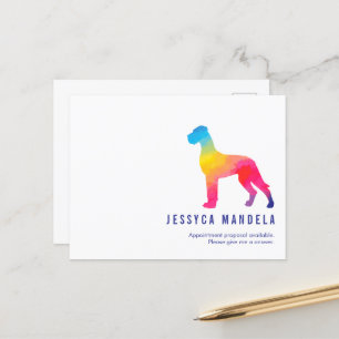 Modern pride rainbow postcard
